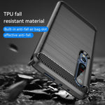 Per Xiaomi Mi 10/10 Pro Custodia in TPU in fibra di carbonio con trama spazzolata, For Xiaomi Mi 10 / 10 Pro