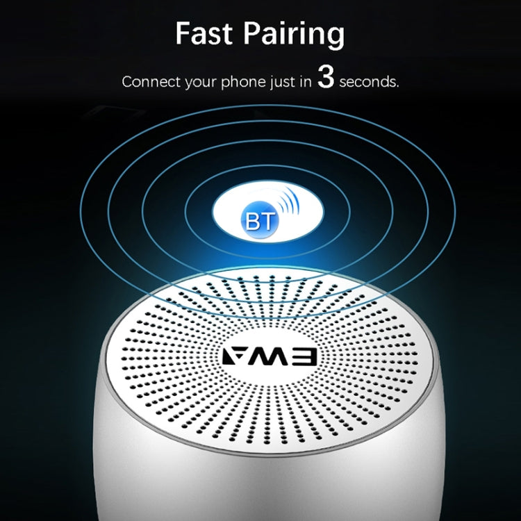 EWA A103 Altoparlante Bluetooth portatile Wireless Heavy Bass Bomm Box Subwoofer Chiamata telefonica Surround Sound Bluetooth Altoparlante per doccia