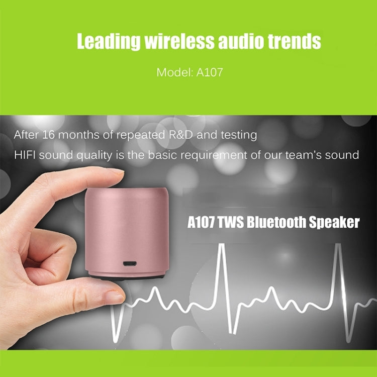 EWA A107 TWS Altoparlante portatile Super Mini Bluetooth Subwoofer wireless Boom Box Altoparlanti per computer Bocinas Altoparlante per doccia