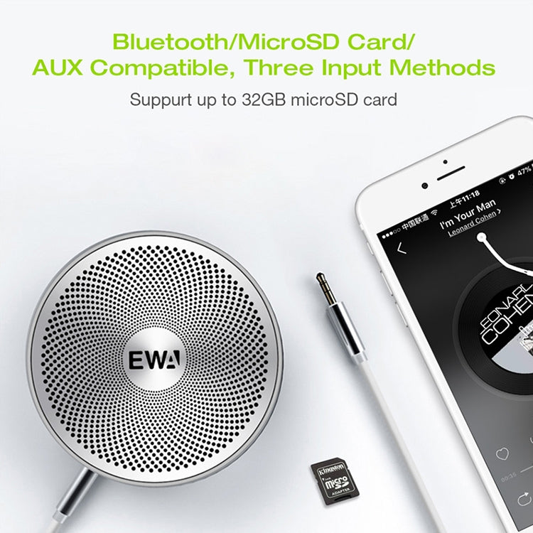 Altoparlante in metallo EWA A2 Pro Altoparlante per bassi audio Bluetooth impermeabile per esterni