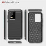 Custodia in TPU in fibra di carbonio con trama ultra spazzolata per Galaxy S20, For Galaxy S20 Ultra