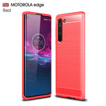 Per la custodia in TPU in fibra di carbonio con texture spazzolata Motorola Moto Edge, For Motorola Moto Edge