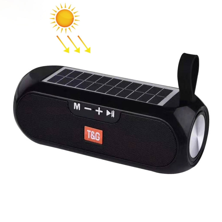 T&G TG182 Carillon stereo wireless a colonna portatile Energia solare impermeabile USB AUX Radio FM super bass