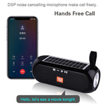 T&G TG182 Carillon stereo wireless a colonna portatile Energia solare impermeabile USB AUX Radio FM super bass