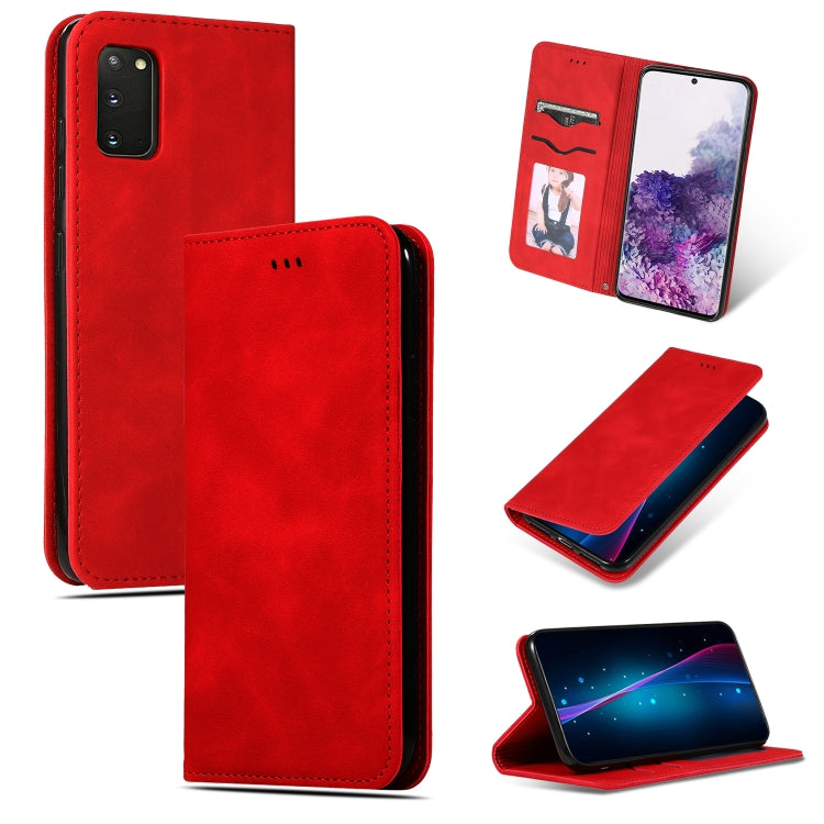 Custodia in pelle a vibrazione orizzontale magnetica per affari Retro Skin Feel, For Galaxy S20, For Galaxy S20 Plus, For Galaxy S20 Ultra