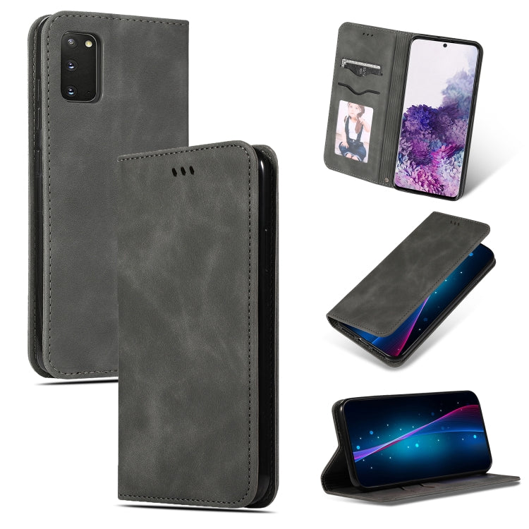 Custodia in pelle a vibrazione orizzontale magnetica per affari Retro Skin Feel, For Galaxy S20, For Galaxy S20 Plus, For Galaxy S20 Ultra