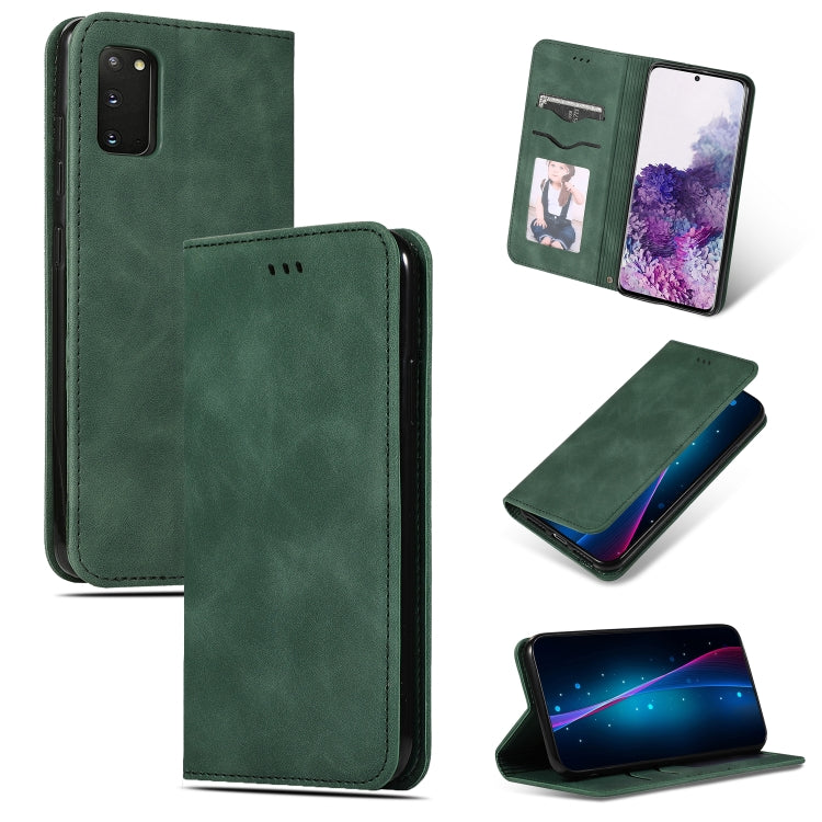 Custodia in pelle a vibrazione orizzontale magnetica per affari Retro Skin Feel, For Galaxy S20, For Galaxy S20 Plus, For Galaxy S20 Ultra