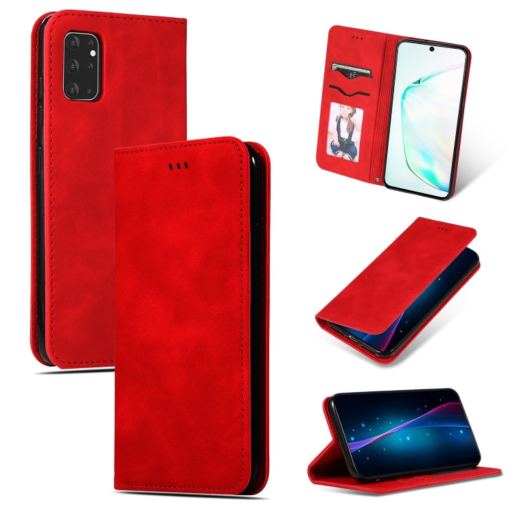 Custodia in pelle a vibrazione orizzontale magnetica per affari Retro Skin Feel, For Galaxy S20, For Galaxy S20 Plus, For Galaxy S20 Ultra