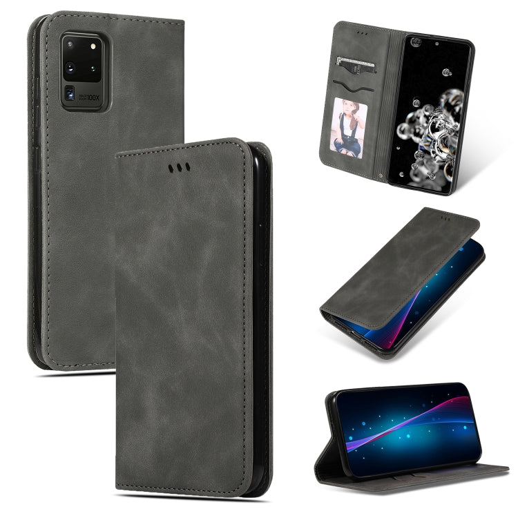 Custodia in pelle a vibrazione orizzontale magnetica per affari Retro Skin Feel, For Galaxy S20, For Galaxy S20 Plus, For Galaxy S20 Ultra