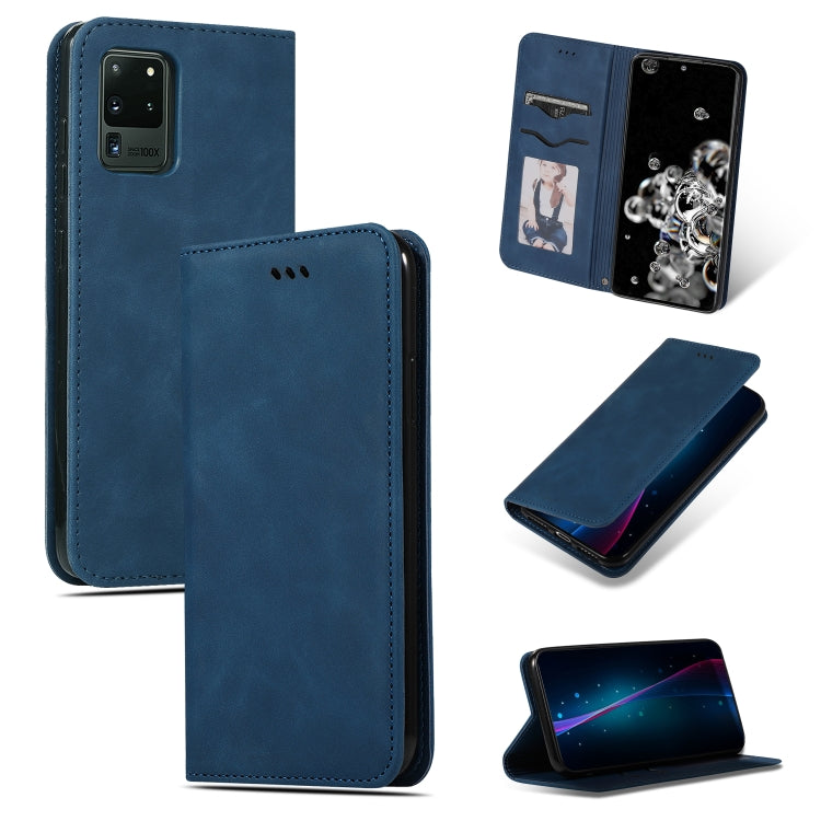 Custodia in pelle a vibrazione orizzontale magnetica per affari Retro Skin Feel, For Galaxy S20, For Galaxy S20 Plus, For Galaxy S20 Ultra