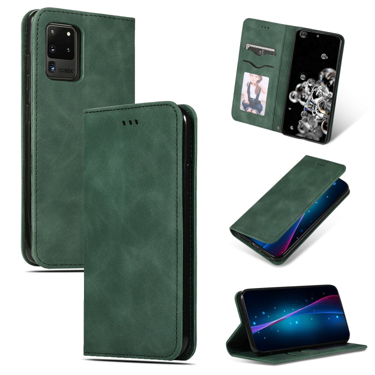 Custodia in pelle a vibrazione orizzontale magnetica per affari Retro Skin Feel, For Galaxy S20, For Galaxy S20 Plus, For Galaxy S20 Ultra