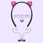 ZW29 Cat Ear Stereo Sound HIFI Fashion Outdoor Sport portatili Cuffie Bluetooth senza fili con microfono e luce LED incandescente