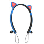 ZW29 Cat Ear Stereo Sound HIFI Fashion Outdoor Sport portatili Cuffie Bluetooth senza fili con microfono e luce LED incandescente