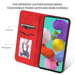 Custodia in pelle a vibrazione orizzontale magnetica per affari Retro Skin Feel, For Galaxy A51, For Galaxy A71