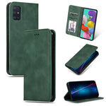 Custodia in pelle a vibrazione orizzontale magnetica per affari Retro Skin Feel, For Galaxy A51, For Galaxy A71