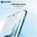 Pellicola in vetro temperato curvo a schermo intero mocolo 0,33 mm 9H 3D, For Galaxy S20, For Galaxy S20+, For Galaxy S20 Ultra