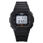 Skmei 1608 Orologio elettronico multifunzione per studenti Orologio sportivo in silicone con temporizzazione impermeabile