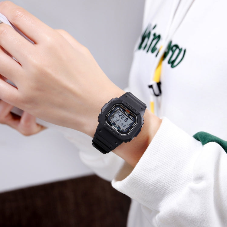 Skmei 1608 Orologio elettronico multifunzione per studenti Orologio sportivo in silicone con temporizzazione impermeabile