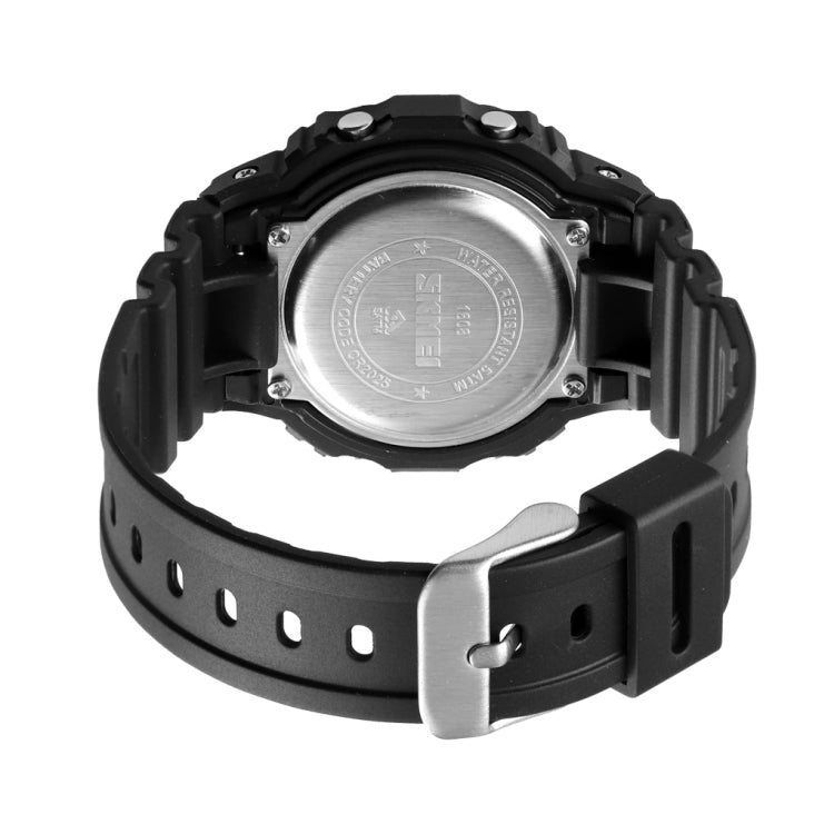 Skmei 1608 Orologio elettronico multifunzione per studenti Orologio sportivo in silicone con temporizzazione impermeabile