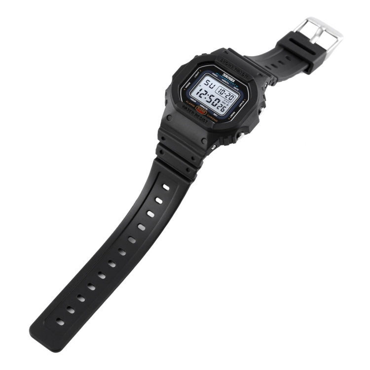 Skmei 1608 Orologio elettronico multifunzione per studenti Orologio sportivo in silicone con temporizzazione impermeabile