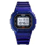Skmei 1608 Orologio elettronico multifunzione per studenti Orologio sportivo in silicone con temporizzazione impermeabile