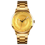 Skmei 9210 Fashion Trend Orologio da polso da uomo d'affari Semplice orologio al quarzo in oro impermeabile con superficie tridimensionale Uomo, For Men