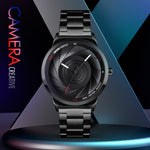 Skmei 9210 Fashion Trend Orologio da polso da uomo d'affari Semplice orologio al quarzo in oro impermeabile con superficie tridimensionale Uomo, For Men