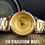 Skmei 9210 Fashion Trend Orologio da polso da uomo d'affari Semplice orologio al quarzo in oro impermeabile con superficie tridimensionale Uomo, For Men