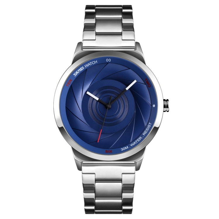 Skmei 9210 Fashion Trend Orologio da polso da uomo d'affari Semplice orologio al quarzo in oro impermeabile con superficie tridimensionale Uomo, For Men