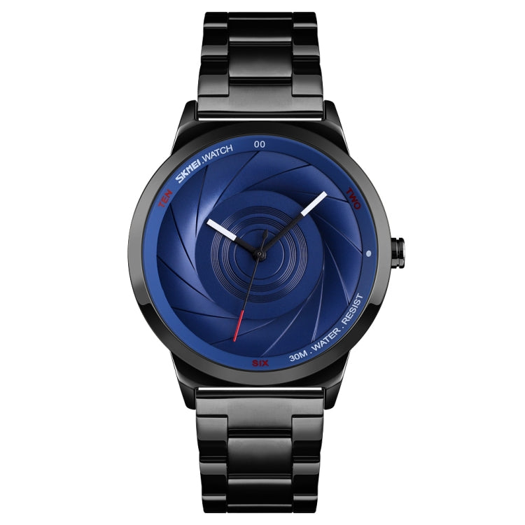 Skmei 9210 Fashion Trend Orologio da polso da uomo d'affari Semplice orologio al quarzo in oro impermeabile con superficie tridimensionale Uomo, For Men