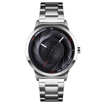 Skmei 9210 Fashion Trend Orologio da polso da uomo d'affari Semplice orologio al quarzo in oro impermeabile con superficie tridimensionale Uomo, For Men