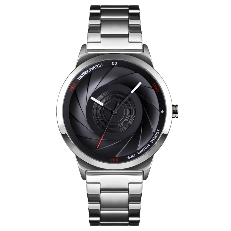 Skmei 9210 Fashion Trend Orologio da polso da uomo d'affari Semplice orologio al quarzo in oro impermeabile con superficie tridimensionale Uomo, For Men