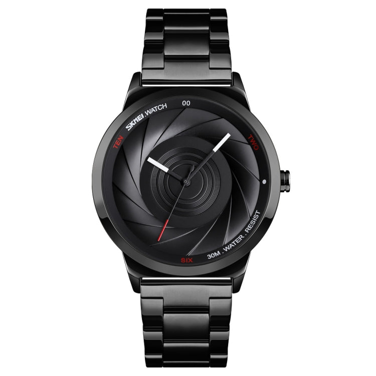 Skmei 9210 Fashion Trend Orologio da polso da uomo d'affari Semplice orologio al quarzo in oro impermeabile con superficie tridimensionale Uomo, For Men