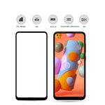 2PCS mocolo 0.33mm 9H 2.5D Full Glue Pellicola in vetro temperato, For Galaxy A11, For Galaxy A81, For Galaxy M31, For Galaxy A41, For Galaxy A70e, For Galaxy A31