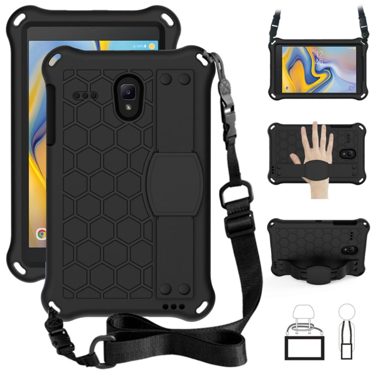 Design a nido d'ape EVA + PC Guscio protettivo piatto anticaduta a quattro angoli con cinghie, For Galaxy Tab A 8.0(2018) T387, For GalaxyTab A 8.0 (2017)T380, For GalaxyTab A 10.1 (2019) T510