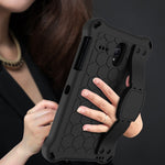 Design a nido d'ape EVA + PC Guscio protettivo piatto anticaduta a quattro angoli con cinghie, For Galaxy Tab A 8.0(2018) T387, For GalaxyTab A 8.0 (2017)T380, For GalaxyTab A 10.1 (2019) T510