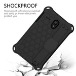 Design a nido d'ape EVA + PC Guscio protettivo piatto anticaduta a quattro angoli con cinghie, For Galaxy Tab A 8.0(2018) T387, For GalaxyTab A 8.0 (2017)T380, For GalaxyTab A 10.1 (2019) T510