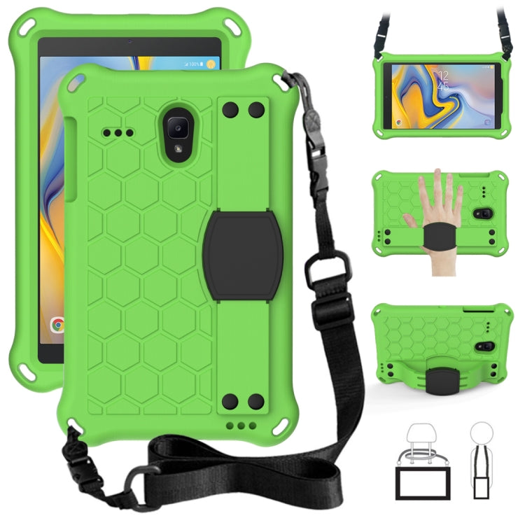 Design a nido d'ape EVA + PC Guscio protettivo piatto anticaduta a quattro angoli con cinghie, For Galaxy Tab A 8.0(2018) T387, For GalaxyTab A 8.0 (2017)T380, For GalaxyTab A 10.1 (2019) T510