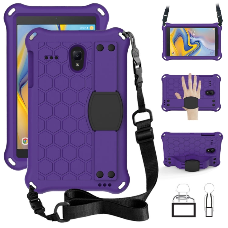 Design a nido d'ape EVA + PC Guscio protettivo piatto anticaduta a quattro angoli con cinghie, For Galaxy Tab A 8.0(2018) T387, For GalaxyTab A 8.0 (2017)T380, For GalaxyTab A 10.1 (2019) T510
