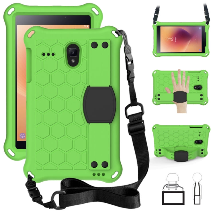 Design a nido d'ape EVA + PC Guscio protettivo piatto anticaduta a quattro angoli con cinghie, For Galaxy Tab A 8.0(2018) T387, For GalaxyTab A 8.0 (2017)T380, For GalaxyTab A 10.1 (2019) T510