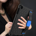 Design a nido d'ape EVA + PC Guscio protettivo piatto anticaduta a quattro angoli con cinghie, For iPad mini 5 / 4 / 3 / 2 /1