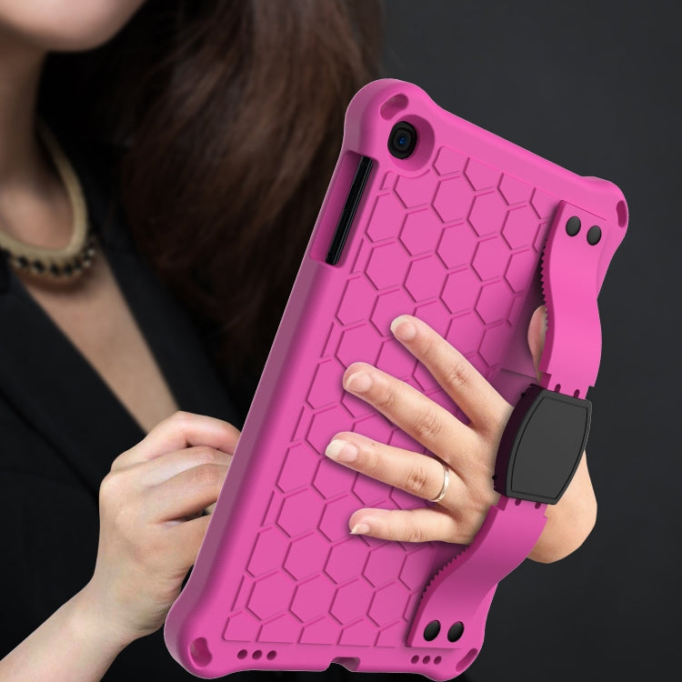 Design a nido d'ape EVA + PC Guscio protettivo piatto anticaduta a quattro angoli con cinghie, For iPad mini 5 / 4 / 3 / 2 /1