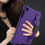 Design a nido d'ape EVA + PC Guscio protettivo piatto anticaduta a quattro angoli con cinghie, For iPad mini 5 / 4 / 3 / 2 /1