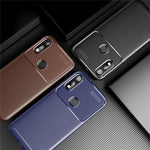 Per Mootora MOTO E7 Custodia in TPU antiurto in fibra di carbonio, For Mootora MOTO E7
