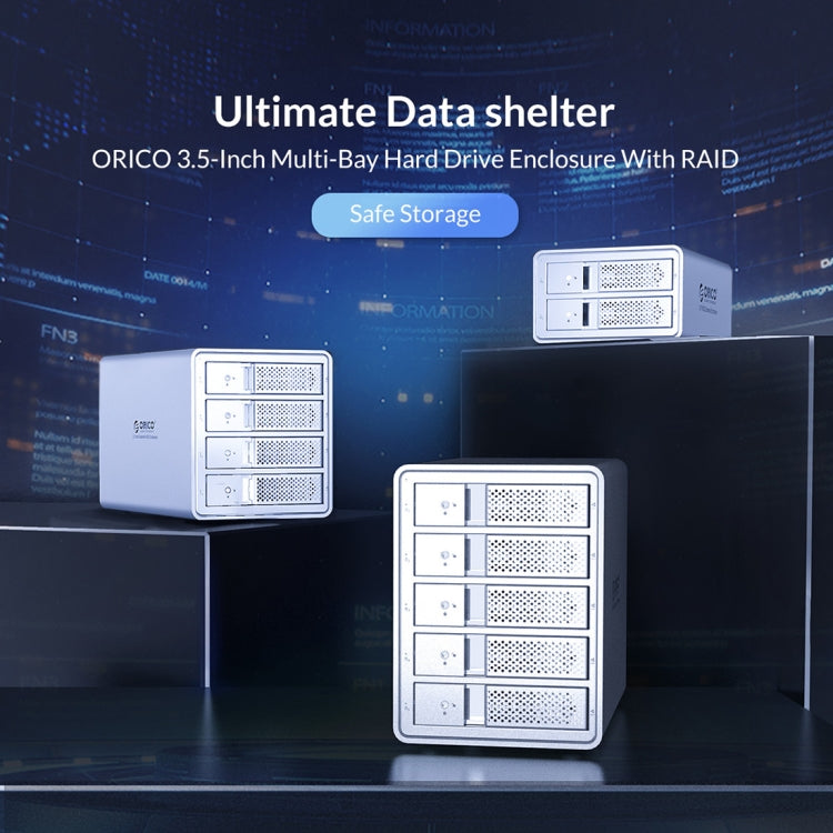 ORICO 9528RU3 Contenitore per disco rigido esterno da 3,5 pollici con RAID