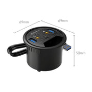HUB multifunzione con occhiello di alimentazione da tavolo ORICO DESK-2U1C