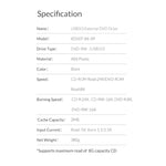 Driver CD esterno USB 3.0 ORICO XD007