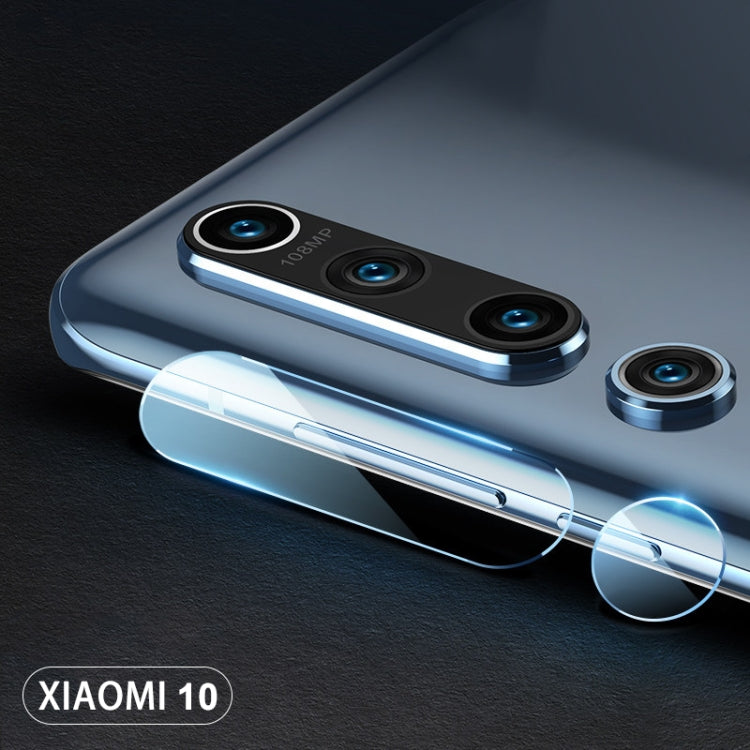 2 pz mocolo 0.15mm 9H 2.5D Bordo Tondo Obiettivo Fotocamera Posteriore Pellicola In Vetro Temperato, For Xiaomi Mi 10, For Xiaomi Mi 10 Pro