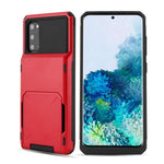 Per Galaxy S20 TPU + PC con custodia per carte antiurto, For Galaxy S20