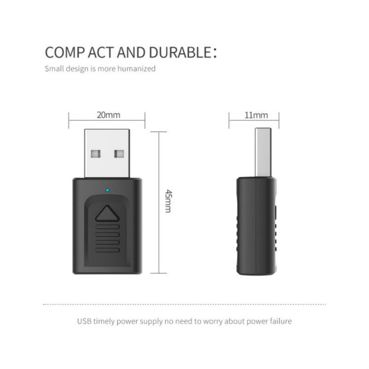 JEDX-M135 USB5.0 Trasmettitore ricevitore audio Bluetooth 4 in 1, 4 in 1